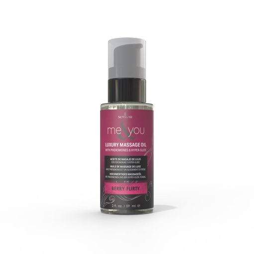 Sensuva Me & You Pheromone-Infused Luxury Massage Oil Berry Flirty 2 Oz.