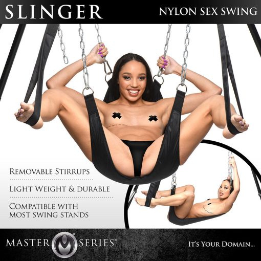 Master Series Slinger Nylon Sex Sling - Image 6