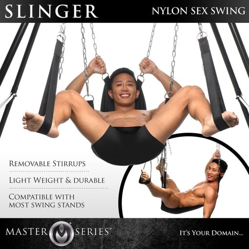 Master Series Slinger Nylon Sex Sling - Image 7