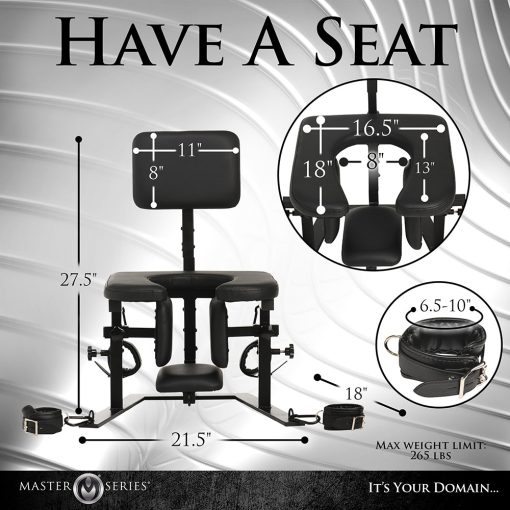 Master Series Pleasure Throne Oral Sex Chair - Image 15
