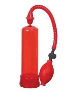 Alternative view of Me You Us Pumped Up Fire Penis Pump Red