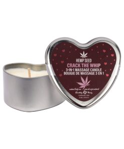 Earthly Body Hemp Seed Valentine 3-In-1 Massage Candle Crack The Whip 4.7 Oz.