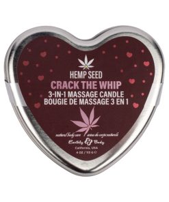 Alternative view of Earthly Body Hemp Seed Valentine 3-In-1 Massage Candle Crack The Whip 4.7 Oz.