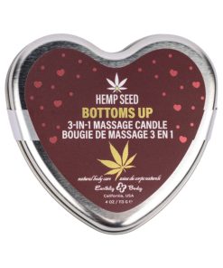 Alternative view of Earthly Body Hemp Seed Valentine 3-In-1 Massage Candle Bottom'S Up 4.7 Oz.