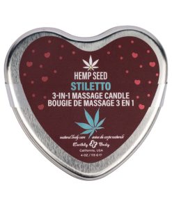 Alternative view of Earthly Body Hemp Seed Valentine 3-In-1 Massage Candle Stiletto 4.7 Oz.