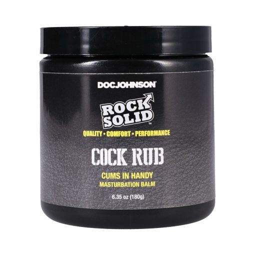 Rock Solid Cock Rub Cums In Handy Masturbation Balm 6.35 Oz.