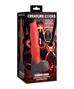 Creature Cocks Canine Thrusting & Vibrating Silicone Dildo With Remote Control