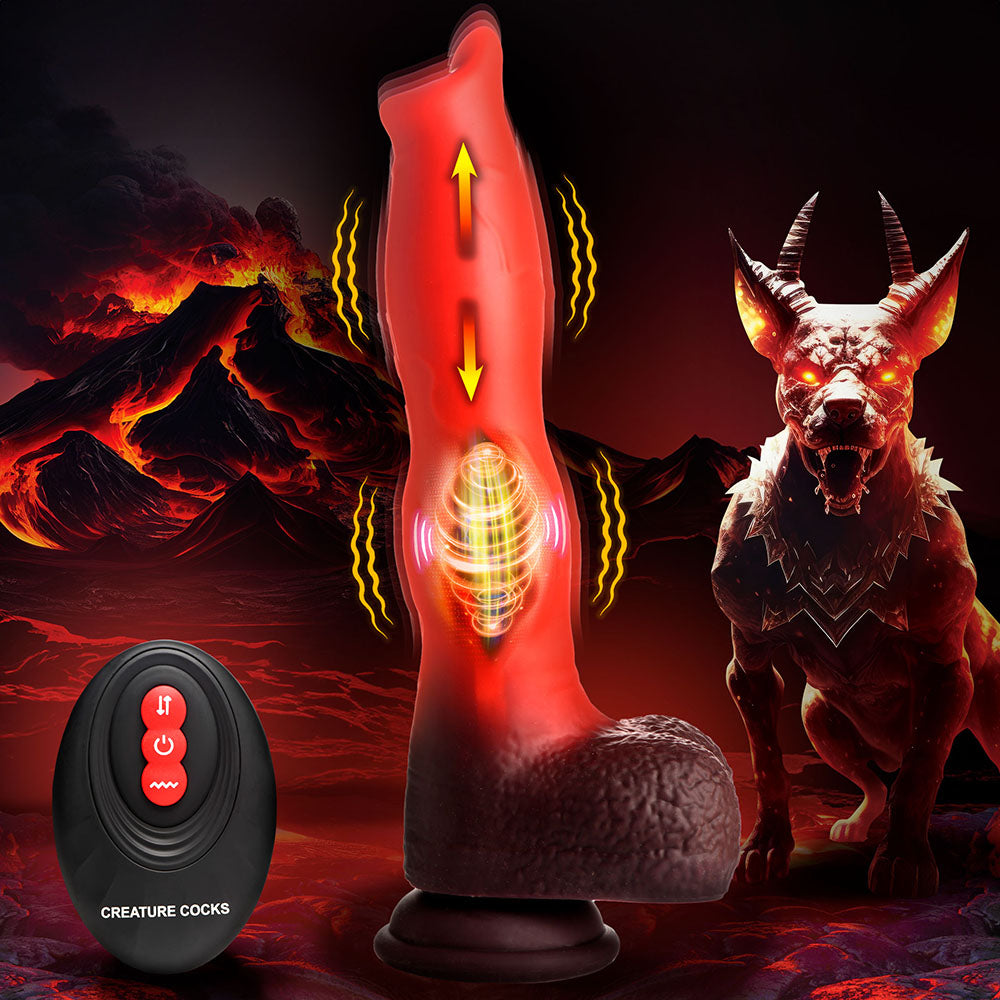Creature Cocks Canine Thrusting & Vibrating Silicone Dildo With Remote Control 14 Creature Cocks Canine Thrusting & Vibrating Silicone Dildo With Remote Control - Image 14