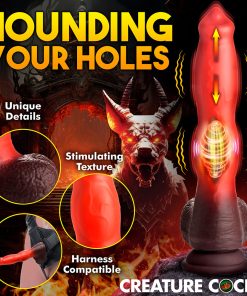 Creature Cocks Canine Thrusting & Vibrating Silicone Dildo With Remote Control 34 Creature Cocks Canine Thrusting & Vibrating Silicone Dildo With Remote Control