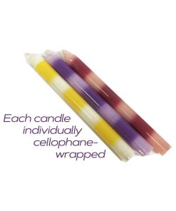 The 9'S Make Me Melt Sensual Warm Drip Candles 3Pk Stripes Pastellines