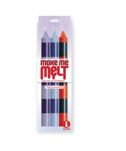 The 9'S Make Me Melt Sensual Warm Drip Candles 3Pk Stripes Passionettes
