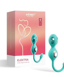 Honey Play Box Elektra App-Controlled E-Stim Kegel Training Set Cyan