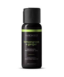Wicked Lemongrass And Ginger Massage Oil 4 Oz.
