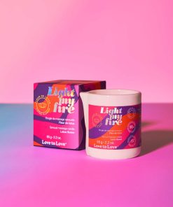 Alternative view of Love To Love Light My Fire Sensual Massage Candle Lotus Flower 2.2 Oz.