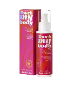 Love To Love Touch My Body 2-In-1 Massage Fluid & Intimate Lubricant Ylang-Ylang 3.3 Oz.
