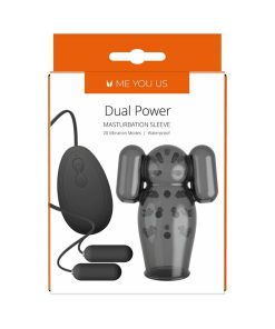Me You Us Dual Power Vibrating Masturbation Sleeve