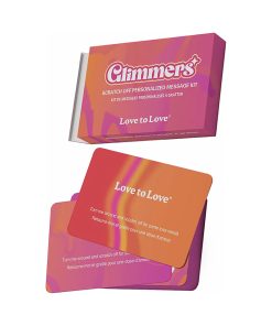 Love To Love Glimmers Scratch Off Personalized Message Kit