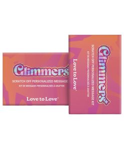 Alternative view of Love To Love Glimmers Scratch Off Personalized Message Kit