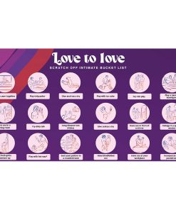 Love To Love Chasing Memories Scratch Off Intimate Bucket List