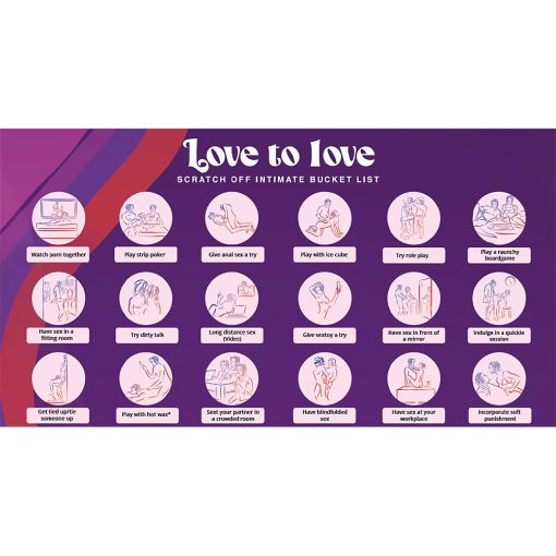 Love To Love Chasing Memories Scratch Off Intimate Bucket List - Image 3