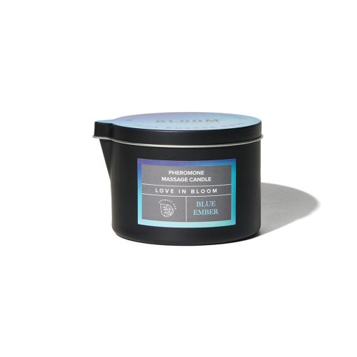 Eye Of Love Bloom Pheromone Massage Candle Blue Ember 5 Oz. - Image 2