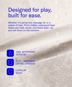 Dame Thro Waterproof Sex Blanket Oat