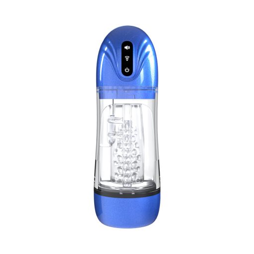 Pumped Sonicpull Masturbator Suction Vibration Multimedia Enhanced Metallic Blue - Image 2