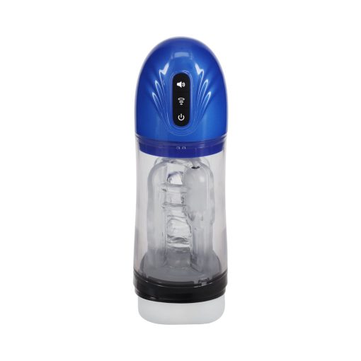 Pumped Sonicpull Masturbator Suction Vibration Multimedia Enhanced Metallic Blue - Image 3