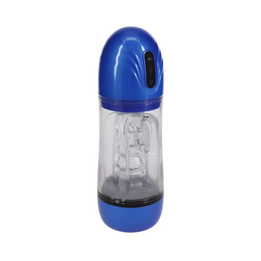 Pumped Sonicpull Masturbator Suction Vibration Multimedia Enhanced Metallic Blue - Image 4