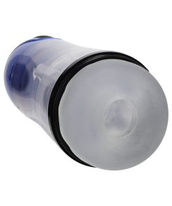 Pumped Sonicpull Masturbator Suction Vibration Multimedia Enhanced Metallic Blue