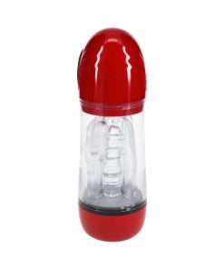 Pumped Sonicpull Masturbator Suction Vibration Multimedia Enhanced Metallic Red