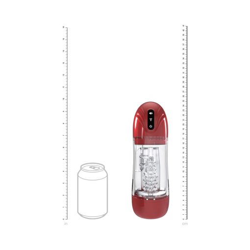 Pumped Sonicpull Masturbator Suction Vibration Multimedia Enhanced Metallic Red - Image 9