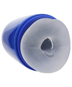 Alternative view of Pumped Vibrobator Masturbator Negative Pressure Suction Vibration Metallic Blue