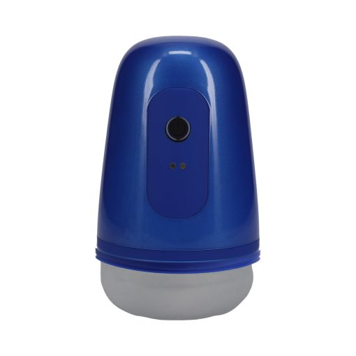 Pumped Vibrobator Masturbator Negative Pressure Suction Vibration Metallic Blue - Image 3