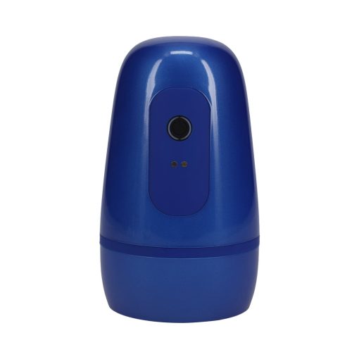 Pumped Vibrobator Masturbator Negative Pressure Suction Vibration Metallic Blue - Image 4