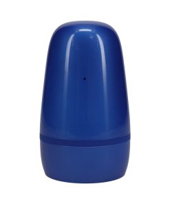Pumped Vibrobator Masturbator Negative Pressure Suction Vibration Metallic Blue