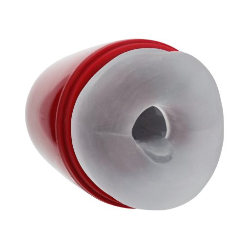 Pumped Vibrobator Masturbator Negative Pressure Suction Vibration Metallic Red - Image 2
