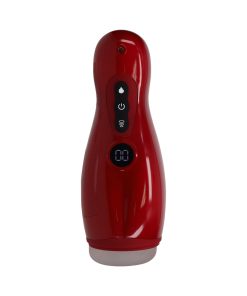 Pumped Virtuo Masturbator Suction Vibration Phone Attachment Metallic Red