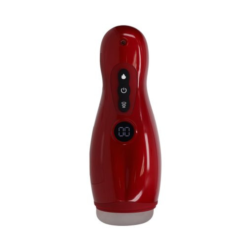 Pumped Virtuo Masturbator Suction Vibration Phone Attachment Metallic Red - Image 3