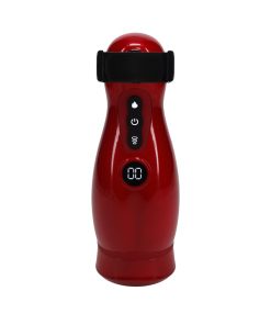 Pumped Virtuo Masturbator Suction Vibration Phone Attachment Metallic Red