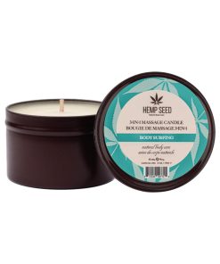 Earthly Body Hemp Seed 3-In-1 Massage Candle Body Surfing 6 Oz.