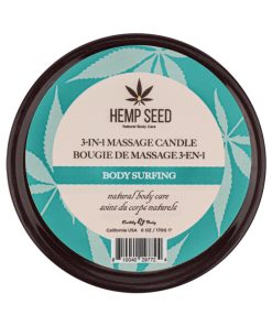 Alternative view of Earthly Body Hemp Seed 3-In-1 Massage Candle Body Surfing 6 Oz.