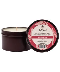 Earthly Body Hemp Seed 3-In-1 Massage Candle Summer Fling 6 Oz.