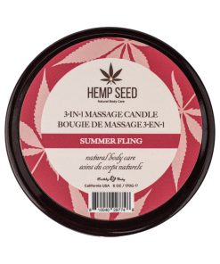 Alternative view of Earthly Body Hemp Seed 3-In-1 Massage Candle Summer Fling 6 Oz.