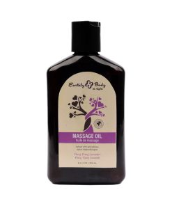 Earthly Body At Night Aphrodisiac Massage Oil Ylang Ylang Lavender 8.4 Oz.