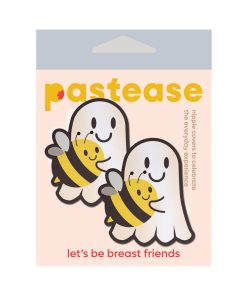 Pastease Boo-Bee Pasties: Kawaii Ghost With Bee Friend Nipple Covers