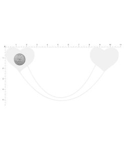 Pastease Chains: Black Shattered Disco Ball Heart With Gold Chains Pasties