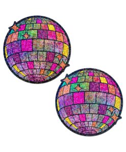 Pastease Disco Ball Nipple Covers Shimmering Glitter Pasties