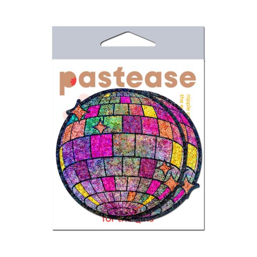 Pastease Disco Ball Nipple Covers Shimmering Glitter Pasties - Image 4