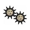 Pastease Sunburst: Sun & Moon Faces On Gold Glitter Sun Pasties